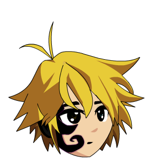 Meliodas Half Demon Hair