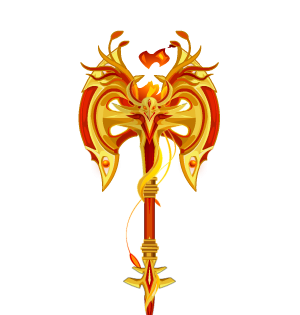 Firebird's Fury Poleaxe