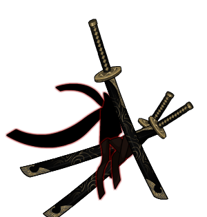 Yaksha Ninja Katanas Cape