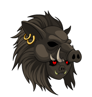 Maned Pesugihan Boar Visage