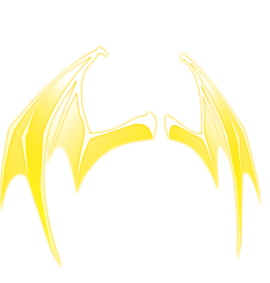 Golden Draco Knight Mana Wings